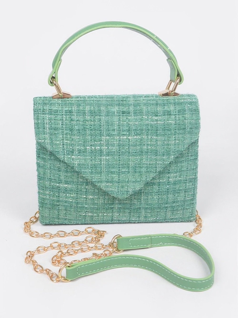 NWT Tweed Top Handle Bag